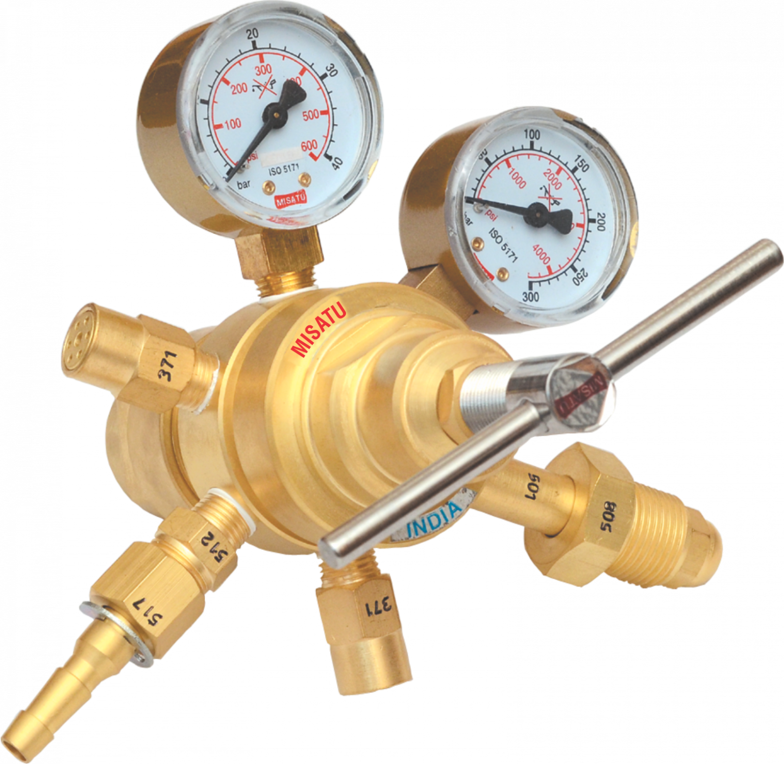 HD Series High Pressure Double Stage Compressed Gas Regulators Misatu